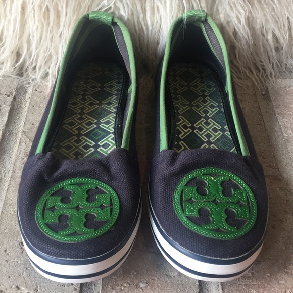 tory burch green shoes